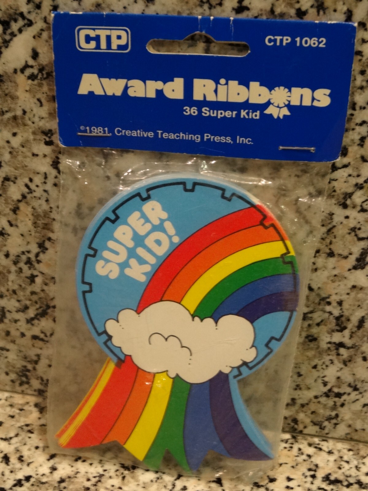 Creative Teaching Press CTP Vintage Super Kid! Award Ribbons-Pkg. of 36-New