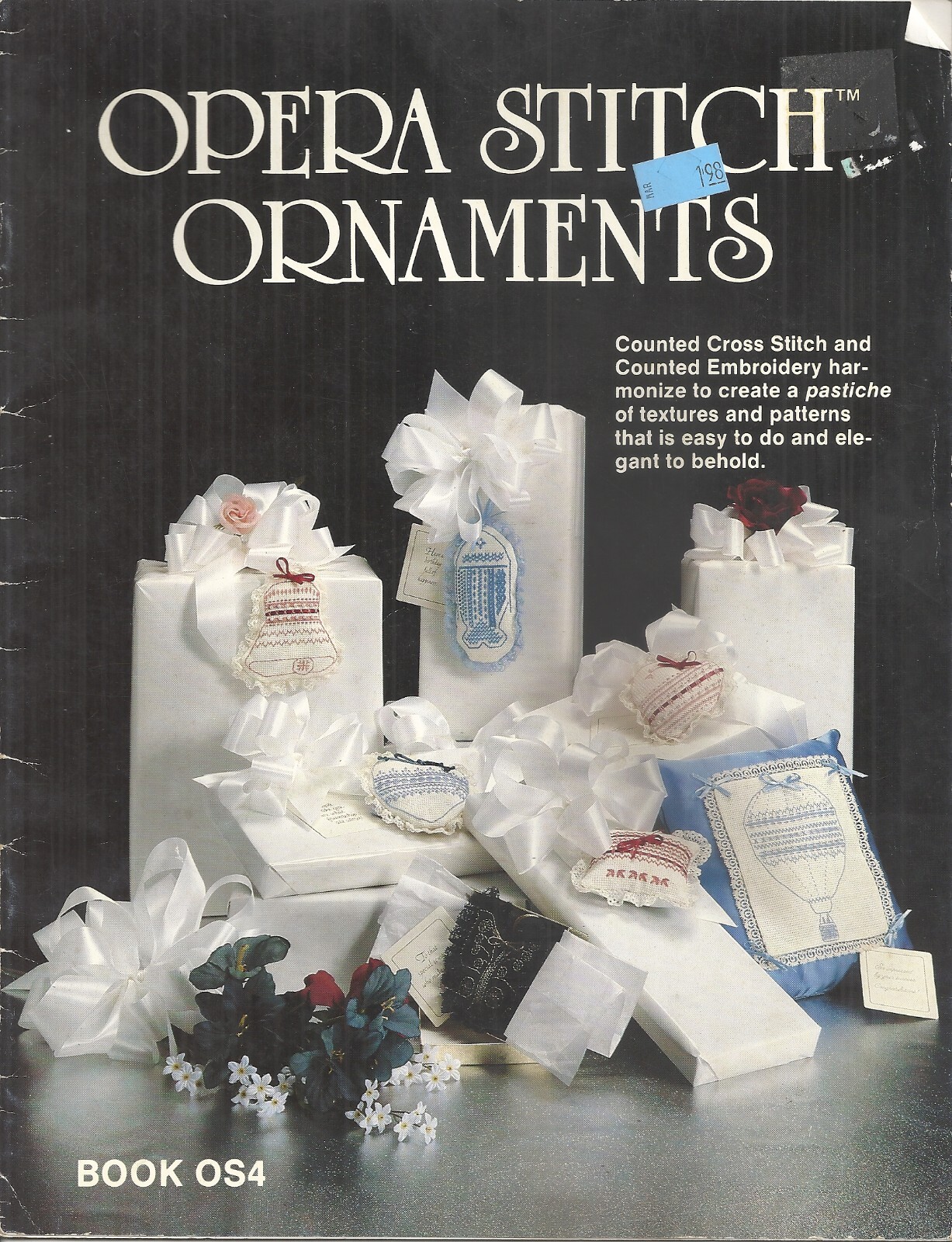 JUNE CRAFT, INC. OPERA STITCH™ ORNAMENTS COUNTED CROSS/EMBROIDERY STITCH ©1982