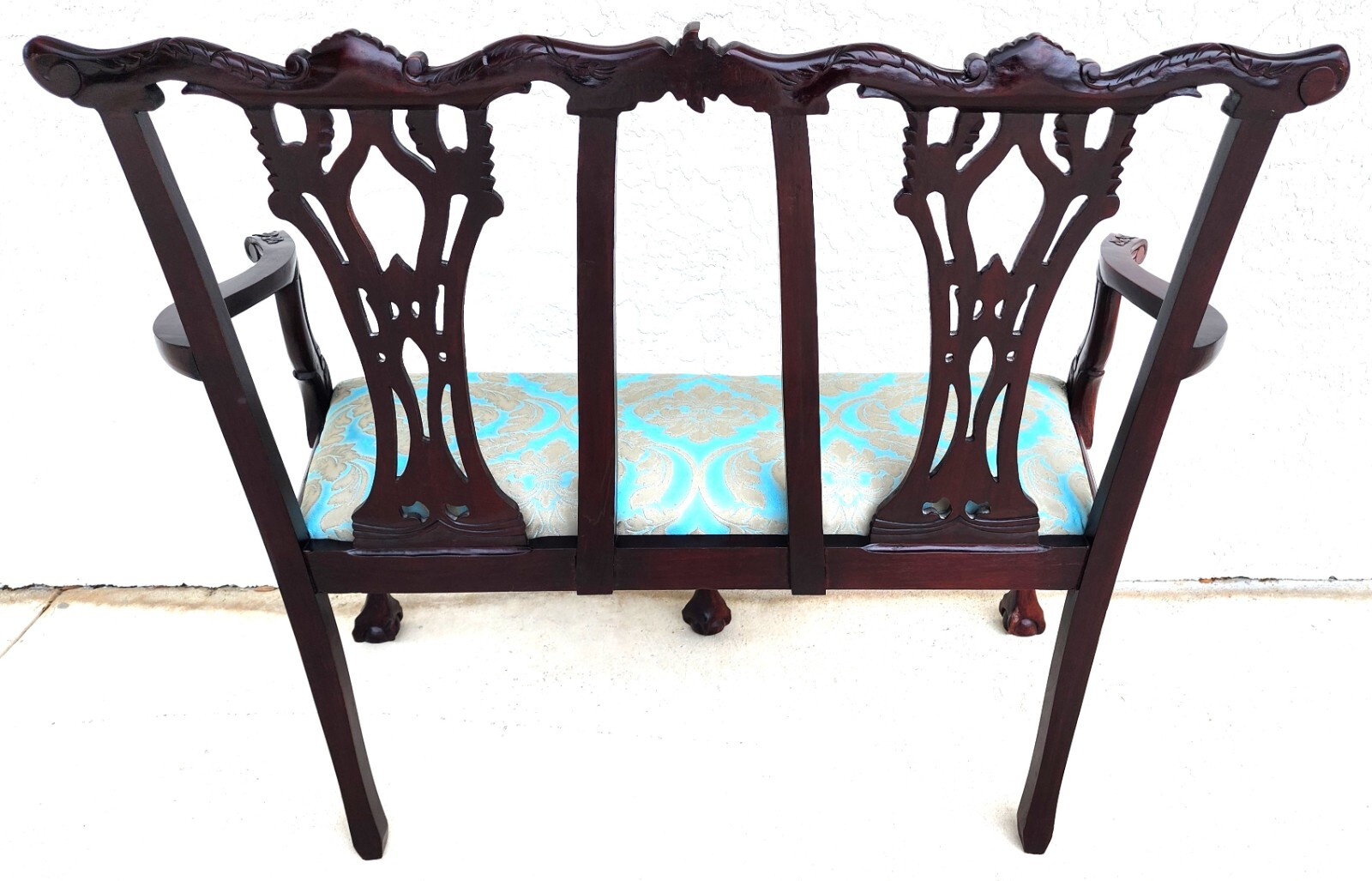 Chippendale Bench Settee Vintage
