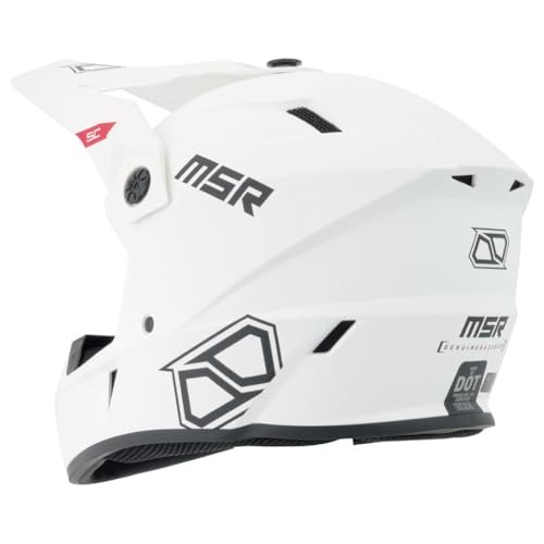 MSR™ SC Range Dirt Bike Motocross Helmet Medium Matte White