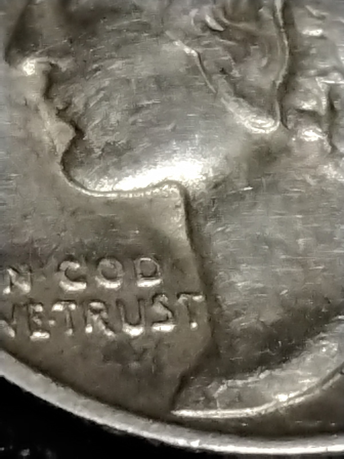 1944 S Mercury Dime Error "In Cod We Trust " Full Bands