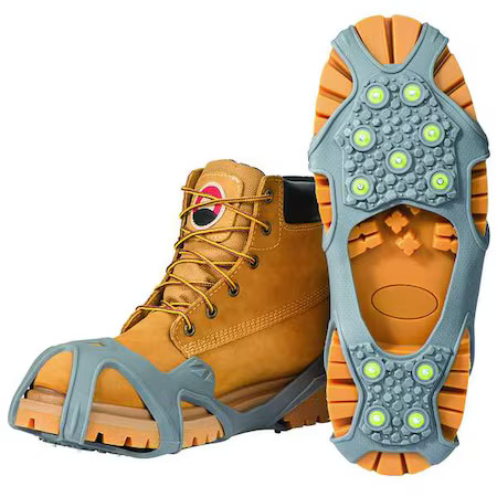 Winter Walking Jd350-M Traction Device, Ball, Heel Coverage, Pull-On, Steel,