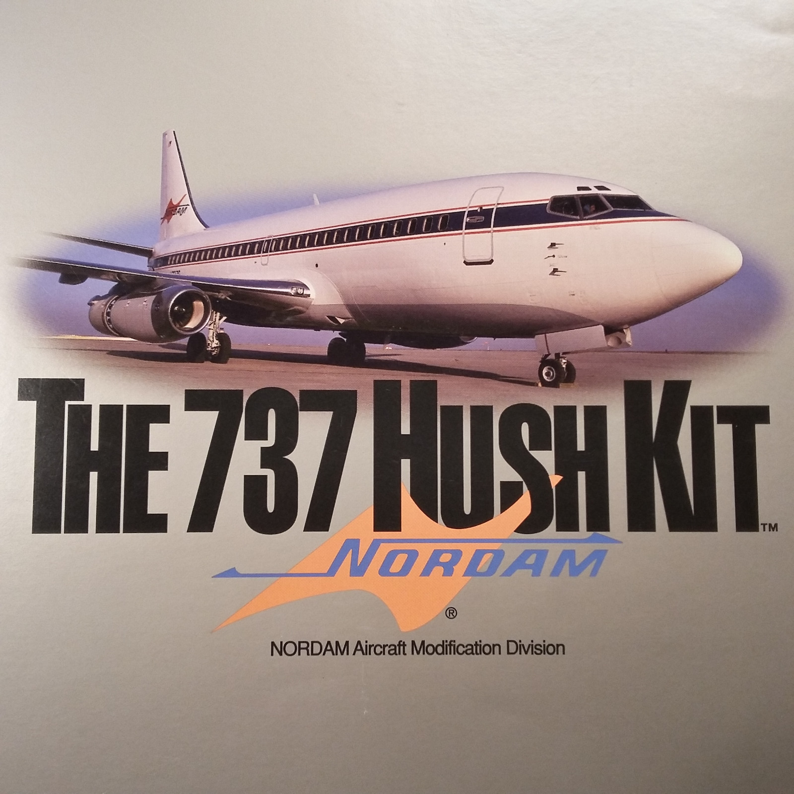 Original Nordam 737 Hush Kit Sales Brochure, QuadFold, 8.5 x 11"