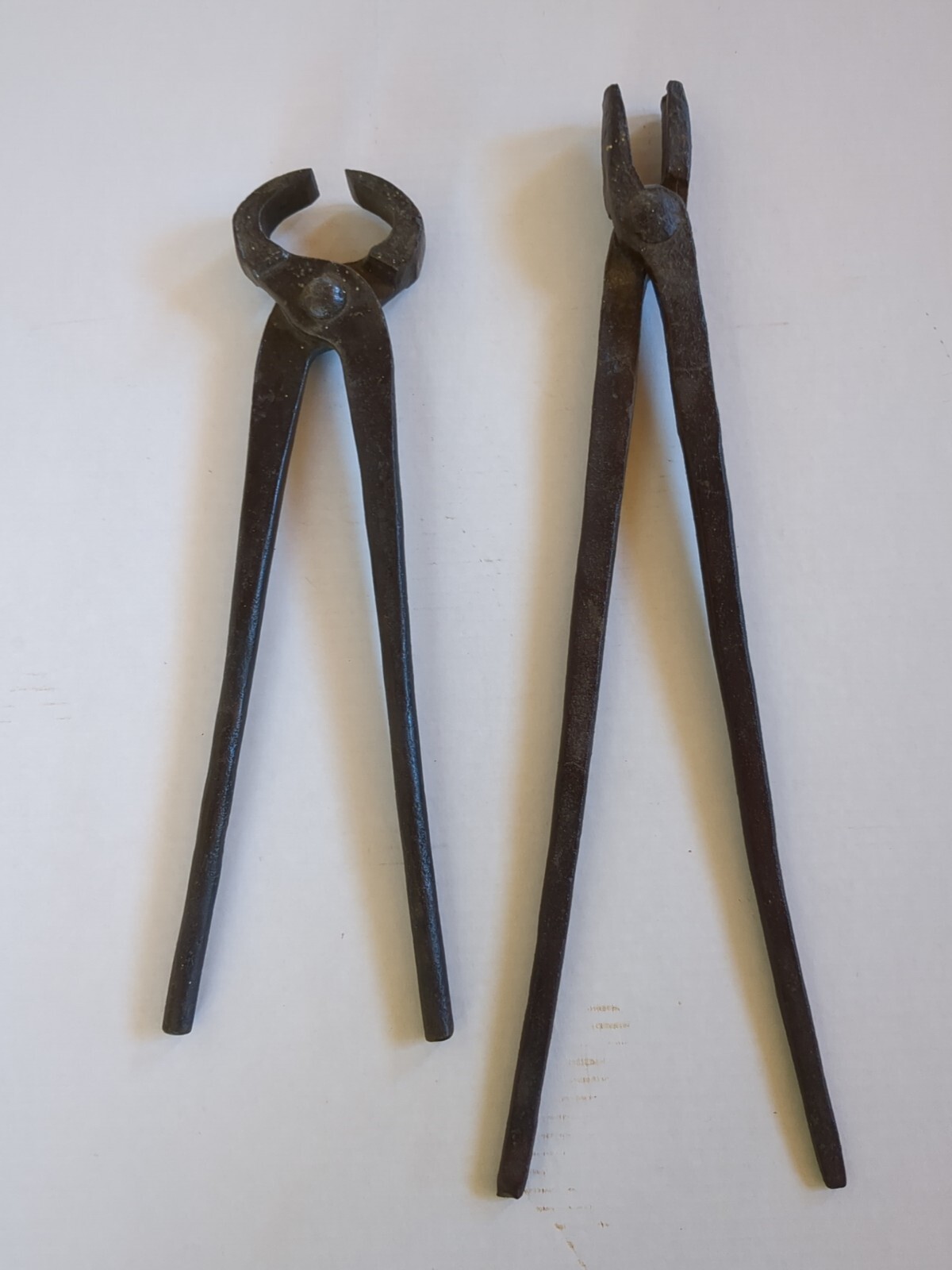 Vintage Blacksmith Forging Tongs And Nippers Horse Hoof Trimmer