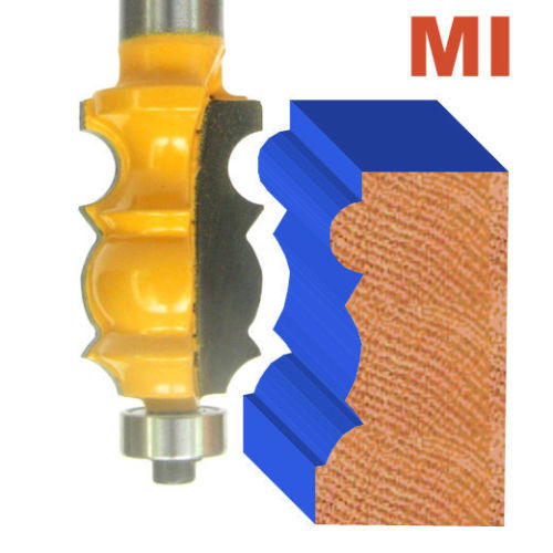 1 pc 1/2" Shank Architectural Specialty Molding I Router Bit S