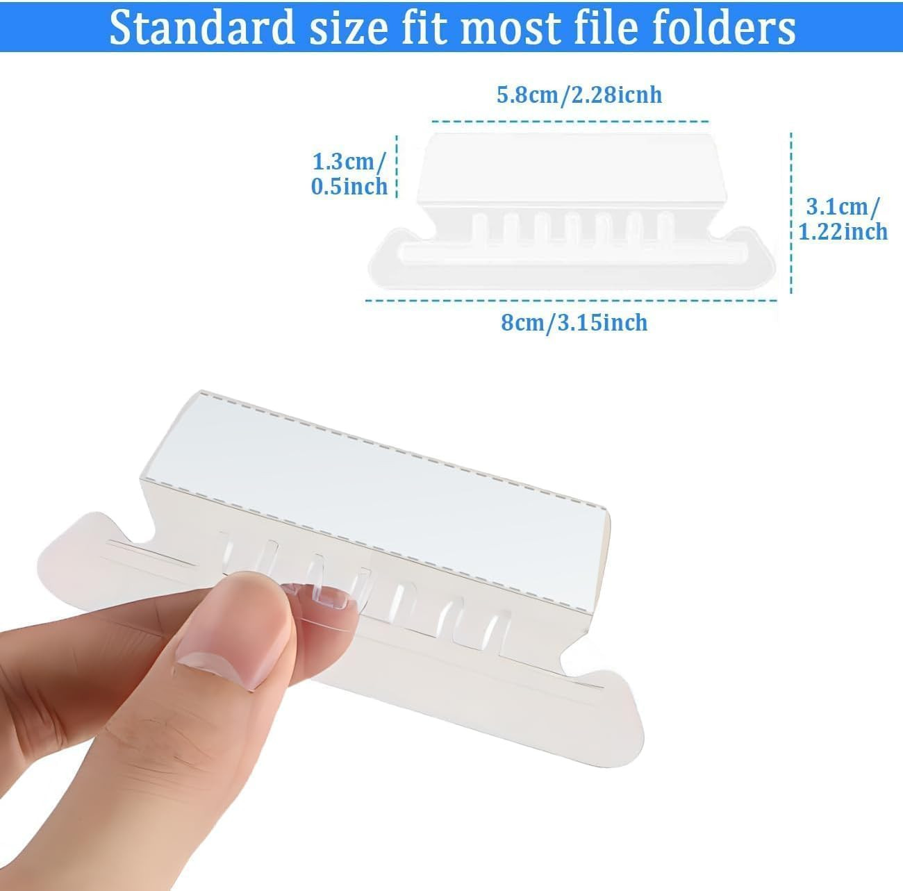 200 File Folder Tabs Insertable Hanging Folder Labels With 400 Blank Inserts
