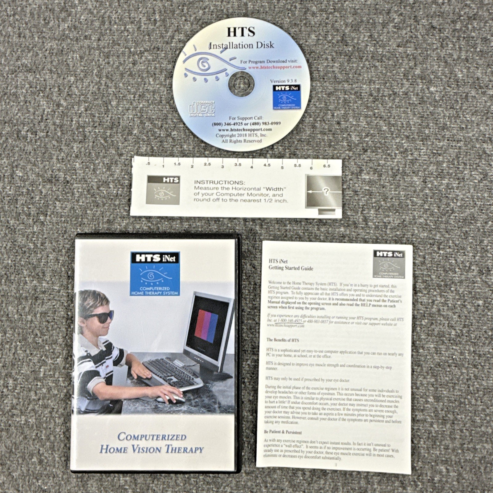 HTS iNet Computerized Home Vision Therapy CD-ROM Mac/Windows Version 9.3.8
