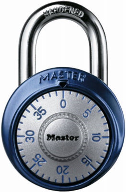Master Lock Co 1561DAST Assorted Color 1-7/8" Dial Combination Padlocks