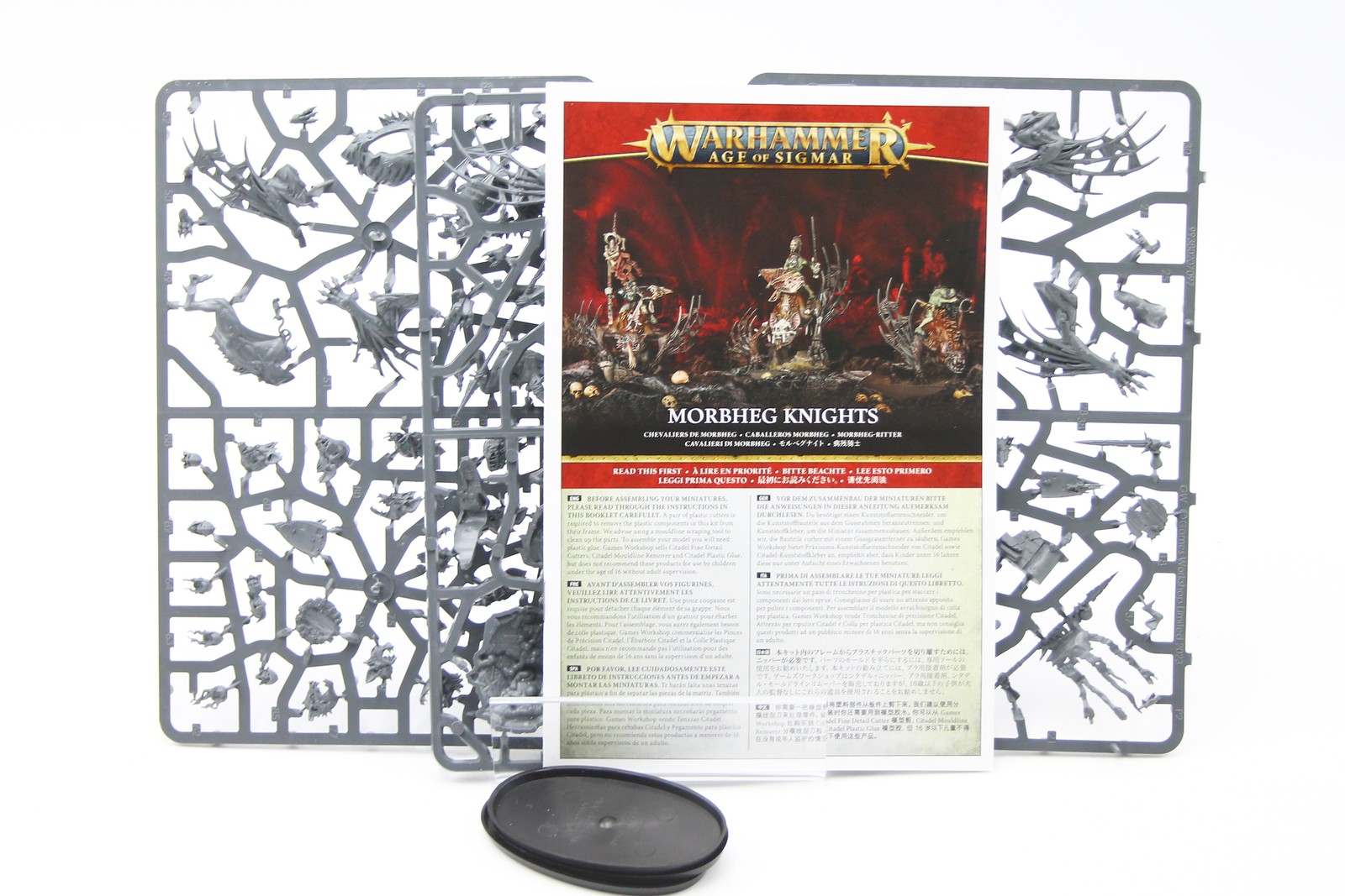 Warhammer AOS Flesh-eater Courts: Morbheg Knights (On Sprue, 3)