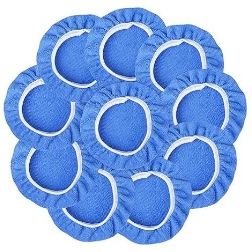 10Pack Car Polisher Pad Bonnet (5 to 6 Inches) Soft Microfiber Polishing Bonnet