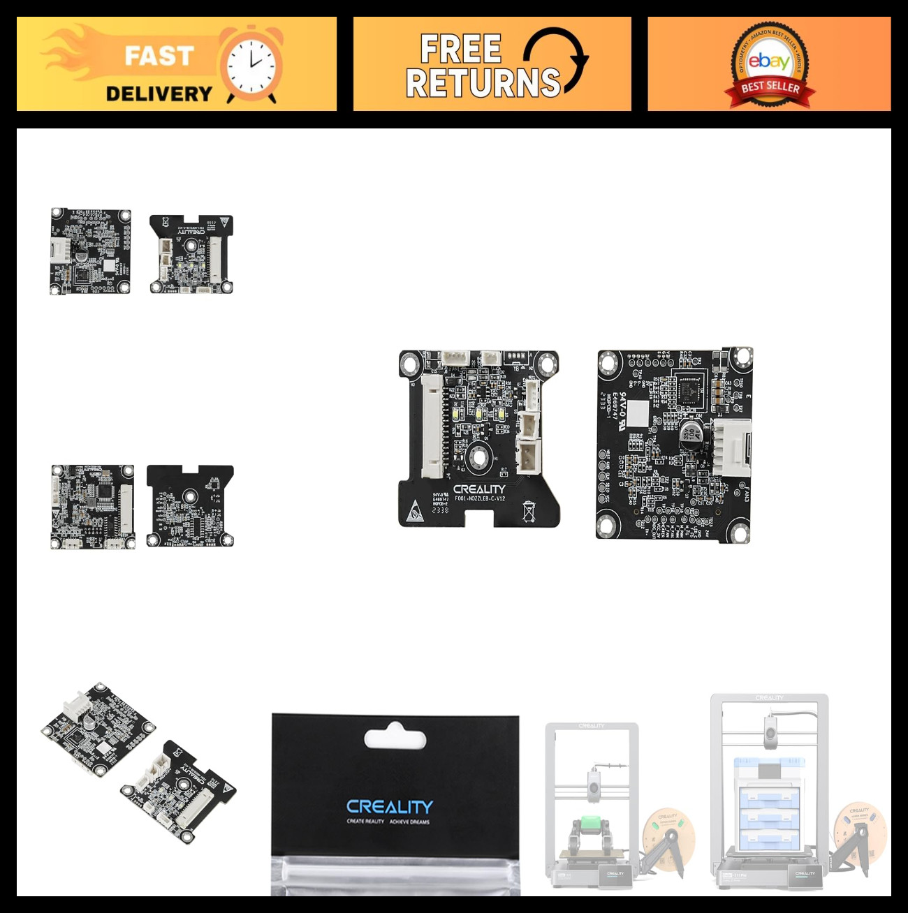 Ender-3 V3/V3 Plus Adapter Plate - Original Replacement Part for 3D Printers