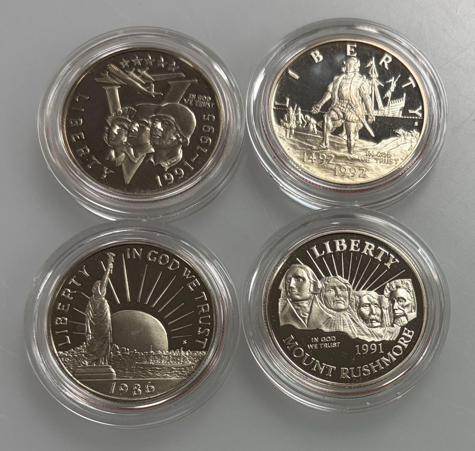 U.S. Mint Commemorative PROOF Half Dollars - Group of 4, All Different