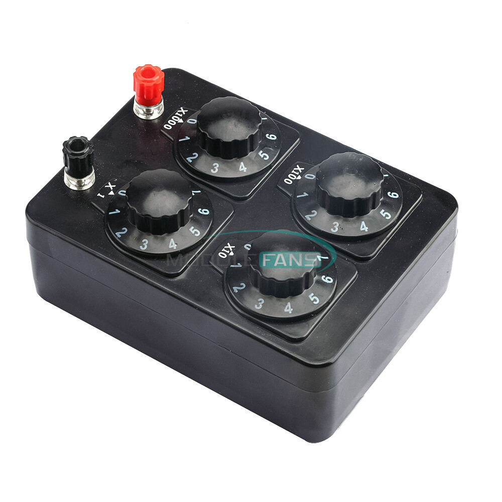 Simple Resistance Box 0-9999ohm 1ohm Progress Physical Electrical Teaching Tool