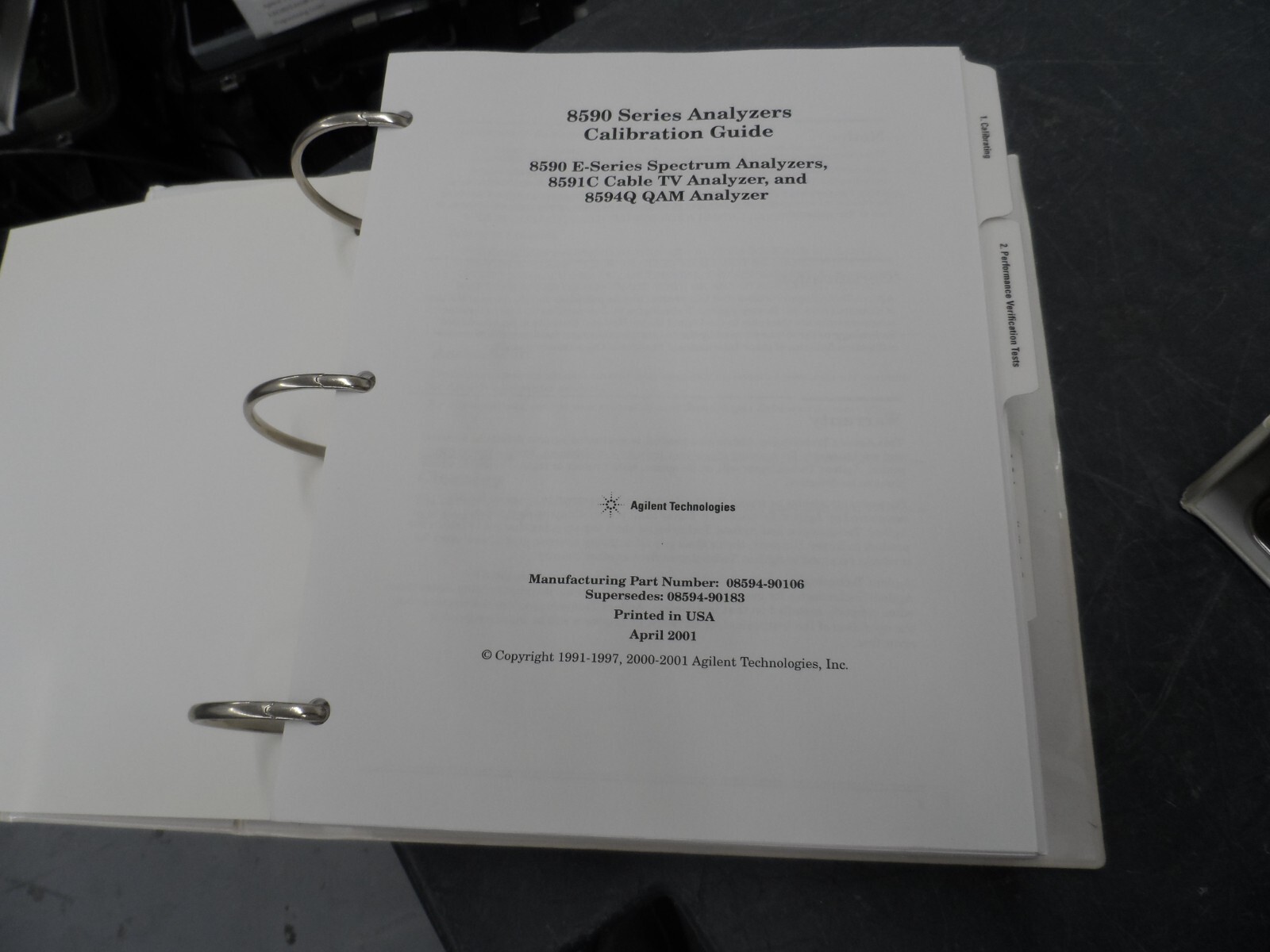 HP 8590 SERIES ANALYZERS CALIBRATION GUIDE