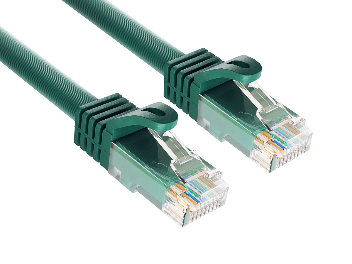 1ft Cat6a Ethernet Cable 10Gbps Snagless RJ45 for Gaming PS5 PC Router, Green
