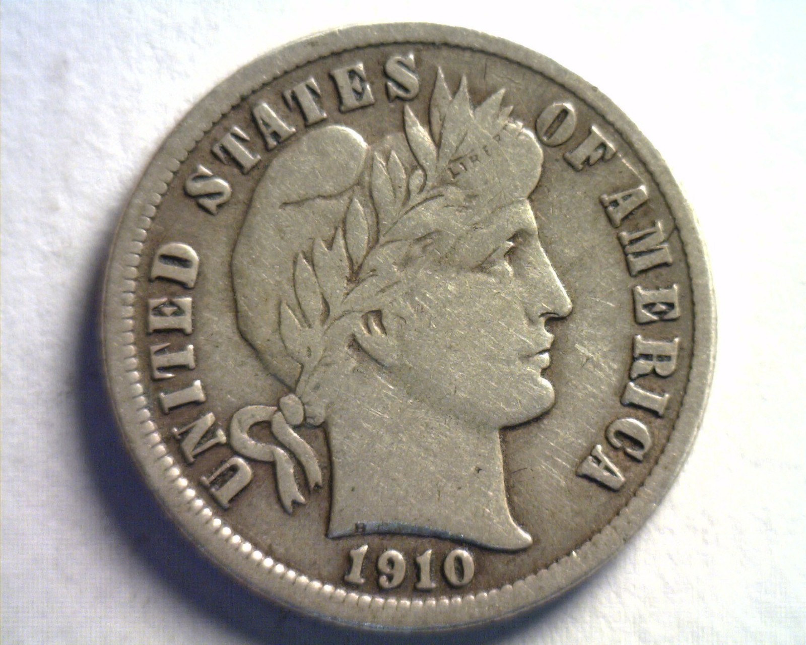 1910-D BARBER DIME VERY FINE VF NICE ORIGINAL COIN FROM BOBS COINS FAST SHIPMENT