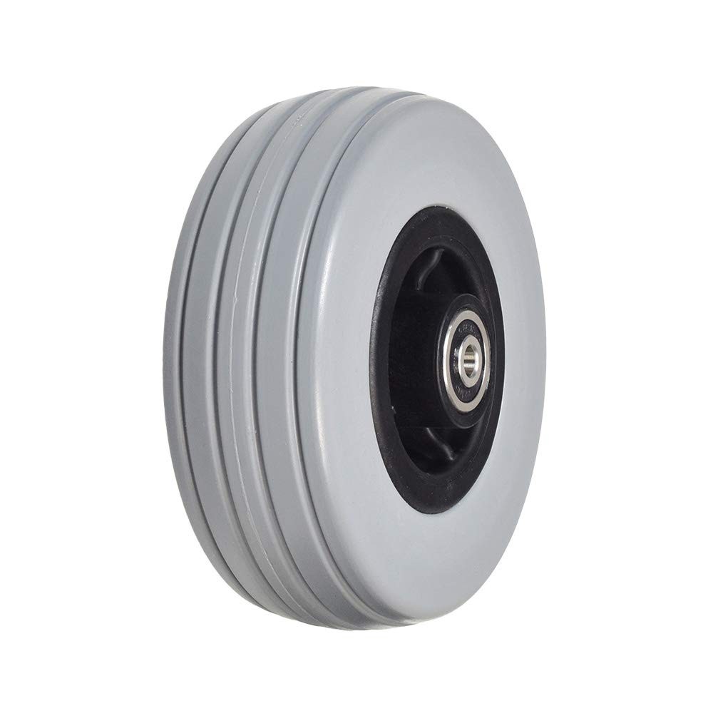 AlveyTech 6"x2" Front and Rear Caster Wheel for the Quantum 6 inches, Black