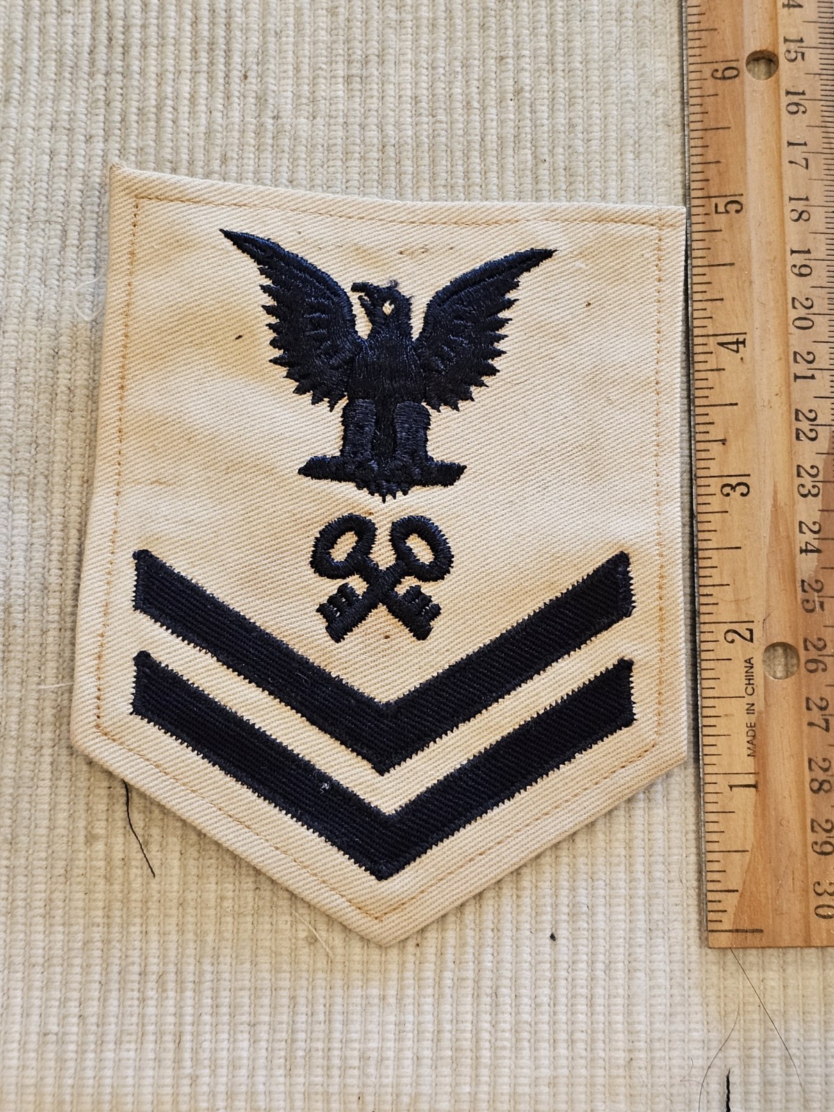 WWII USN Navy Storekeeper 2nd Class Rate Patch L@@K!!!