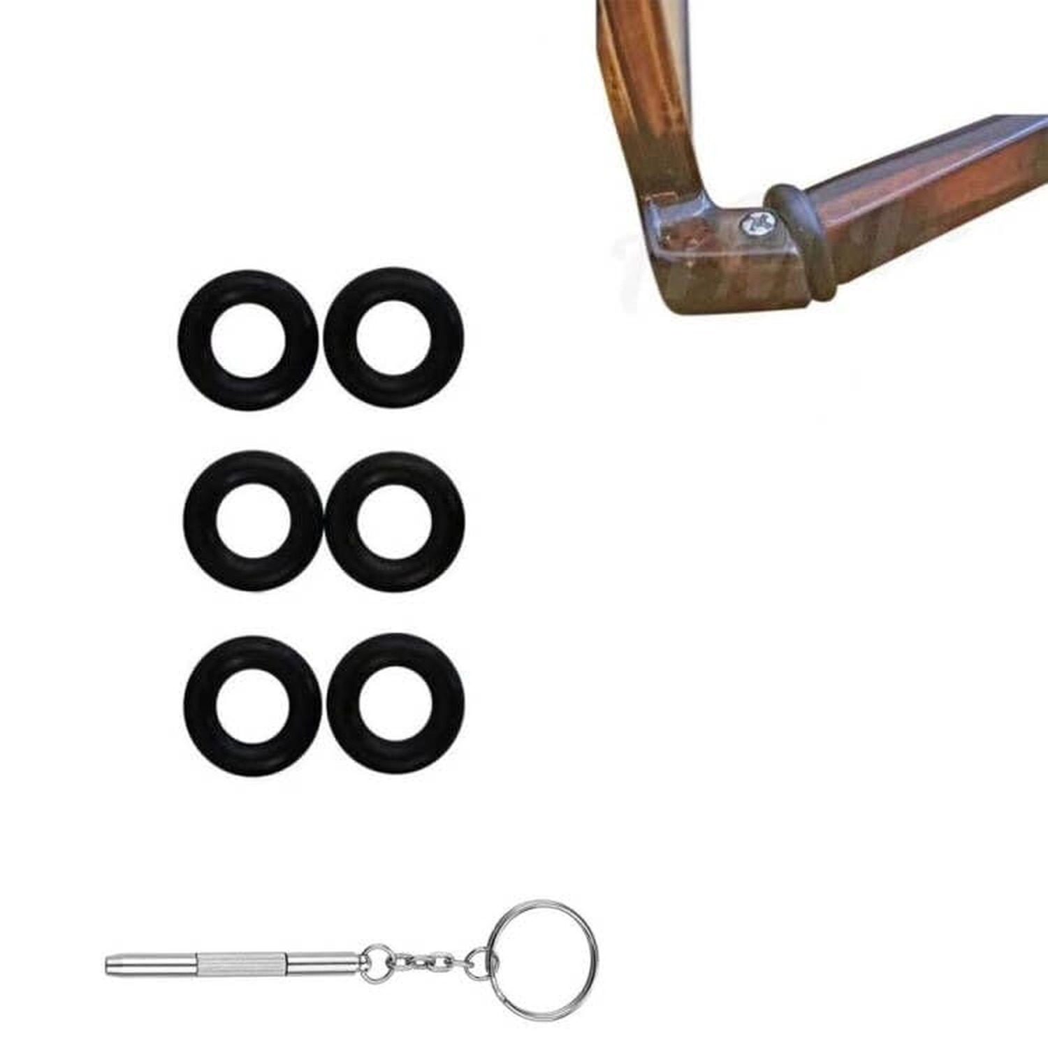 Eyeglass Repair Kits Glasses Grips Hinge Tighteners Silicone Hinge Rings Eyeg...