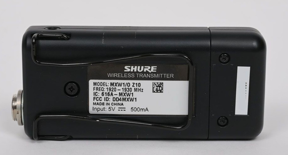 Shure MXW1/0 Z10 Wireless Microphone Microflex Transmitter 1920-1930MHz