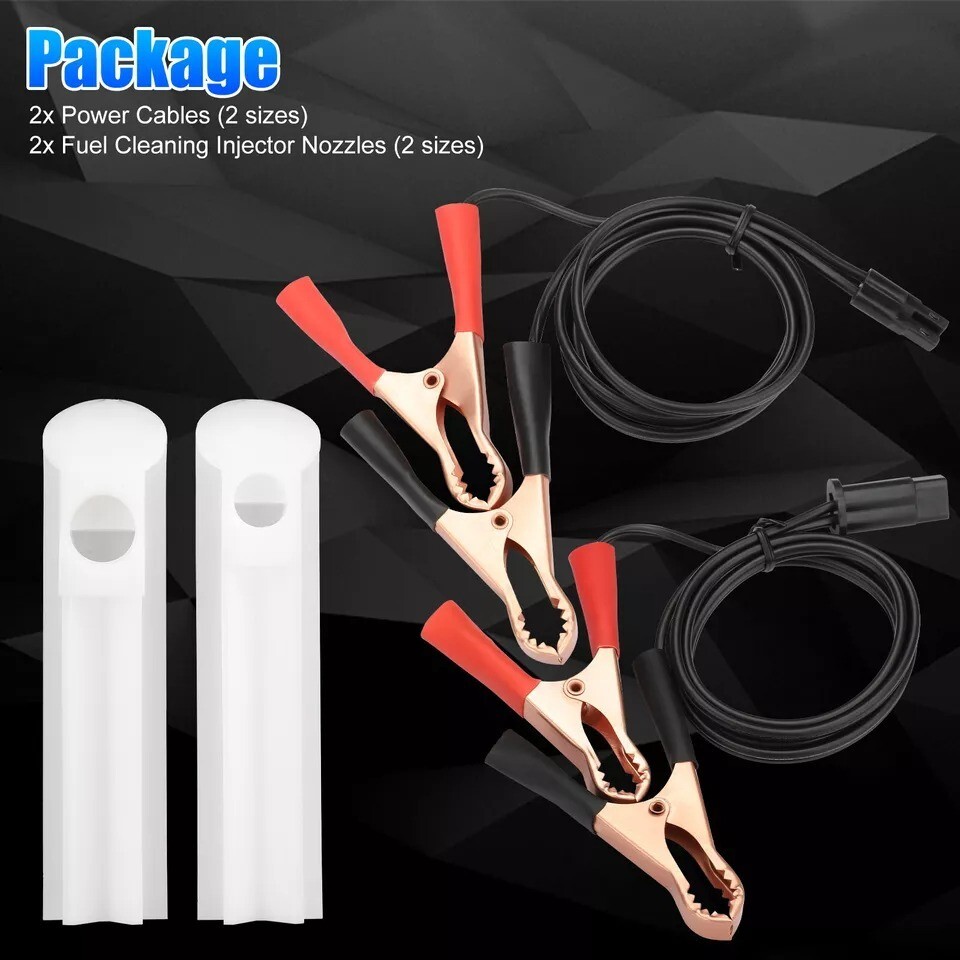 Universal Fuel Injector Flush Cleaner Adapter DIY Kit Car Nozzle Cleaning Tools