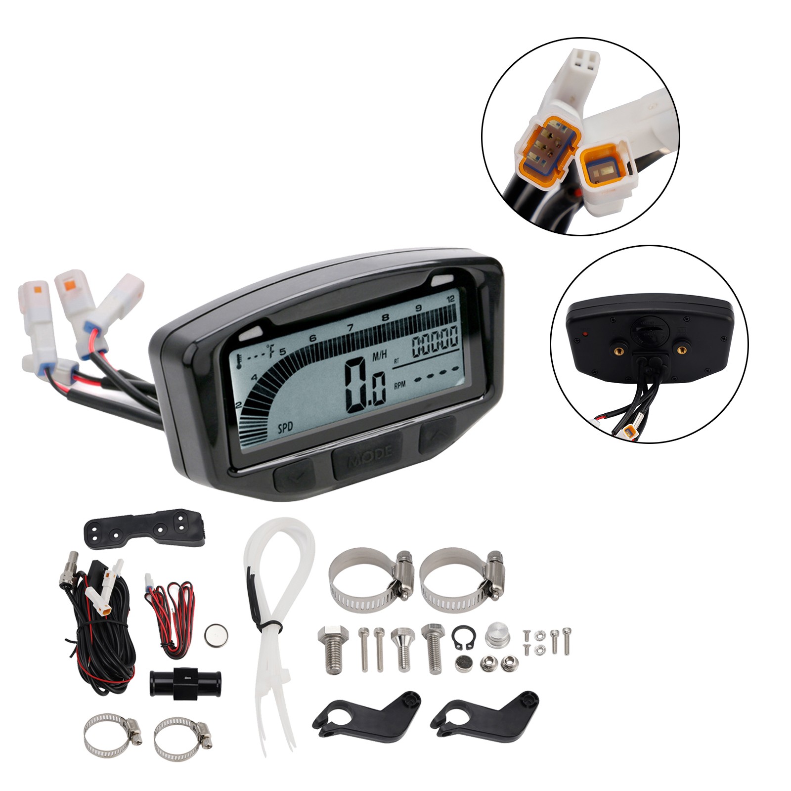 Tachometer Speedometer Gauge Digital Odometer Fits For Honda Cg150 2010-2012 11
