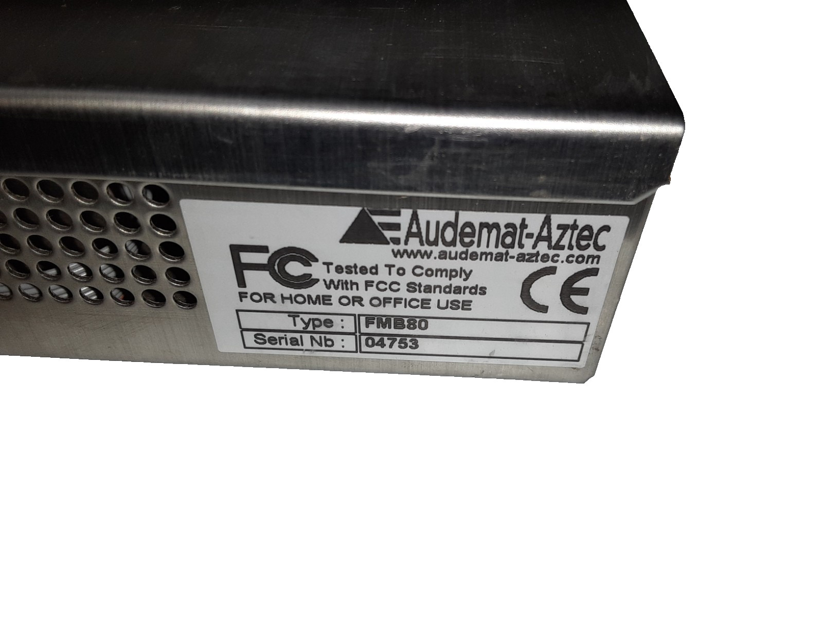 Audemat-Aztec FMB80 Professional Rackmount Radio Data System Encoder - UNTESTED