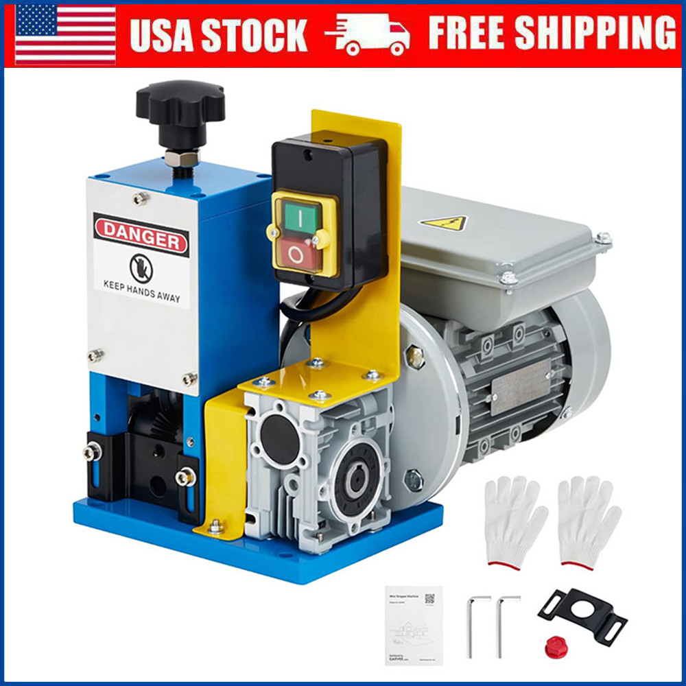 370W Electric Wire Stripping Machine, 0.06"-1" Automatic Wire Stripping Machine