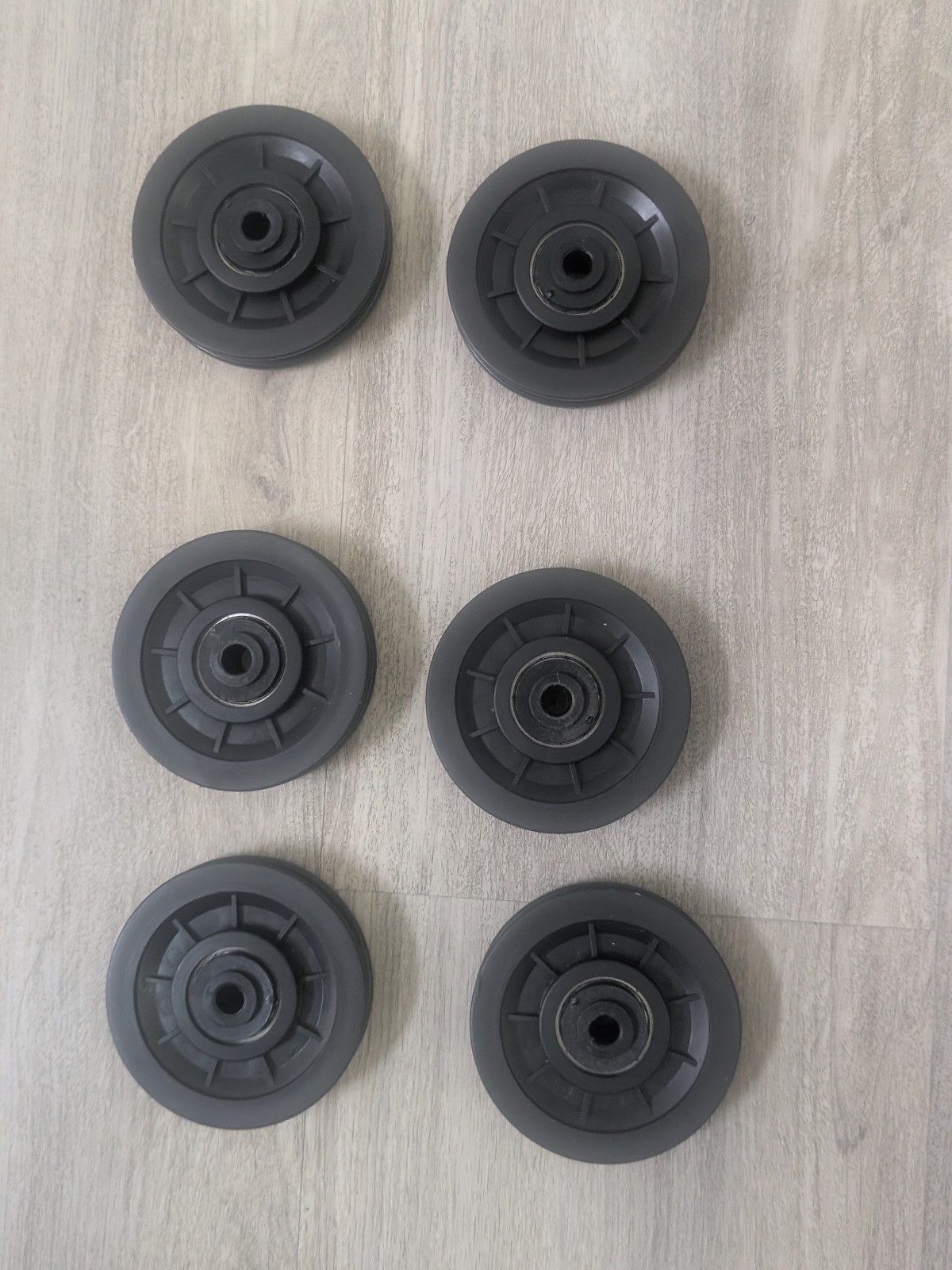 RitFit Nylon Bearing Pulley Wheel OD 90mm for Cable Gym Equipment Part Lot of 6