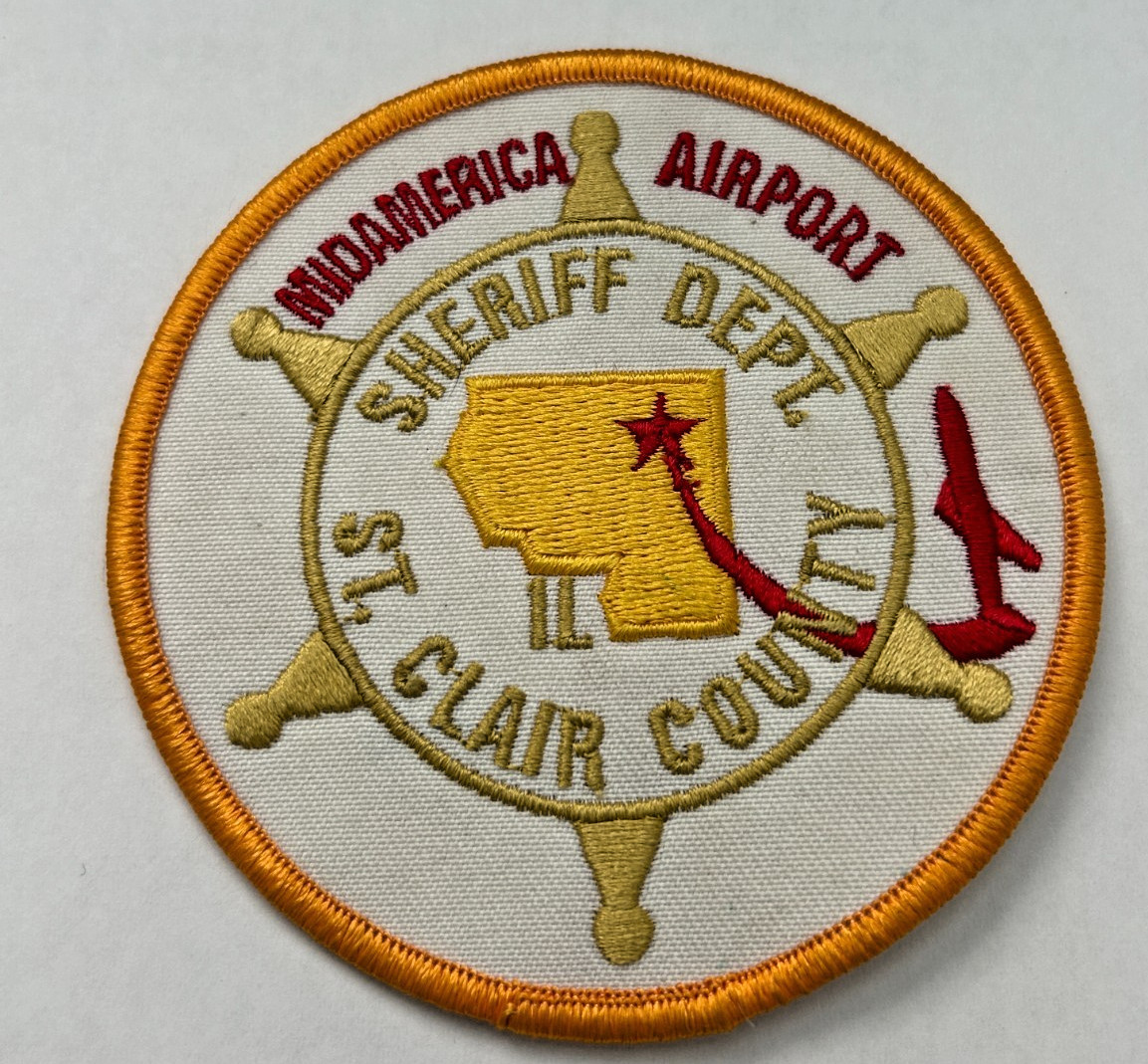 St Clair County Illinois Sheriff MidAmerica Airport Unit Patch Unused