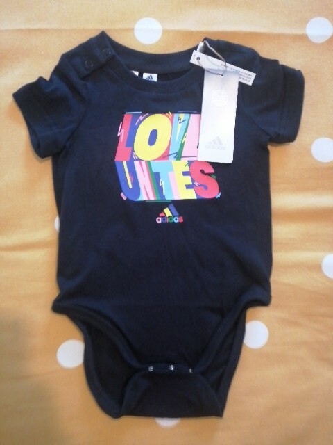 ADIDAS PRIDE Baby Vest/Body 6-9 Months/New With Tags