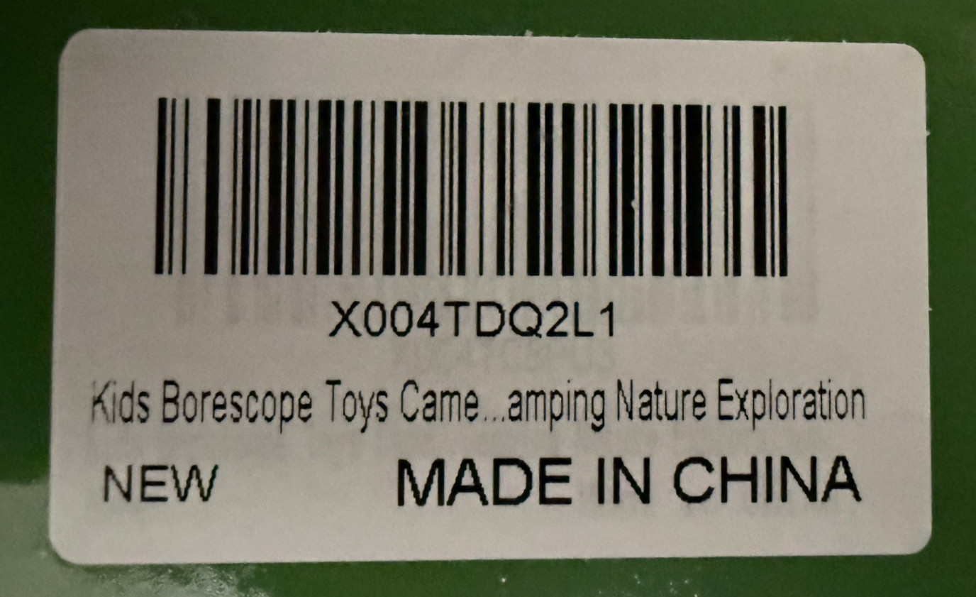Kids Borescope Toy Camera with Light for 4-10 Years Old STEM Educational Science