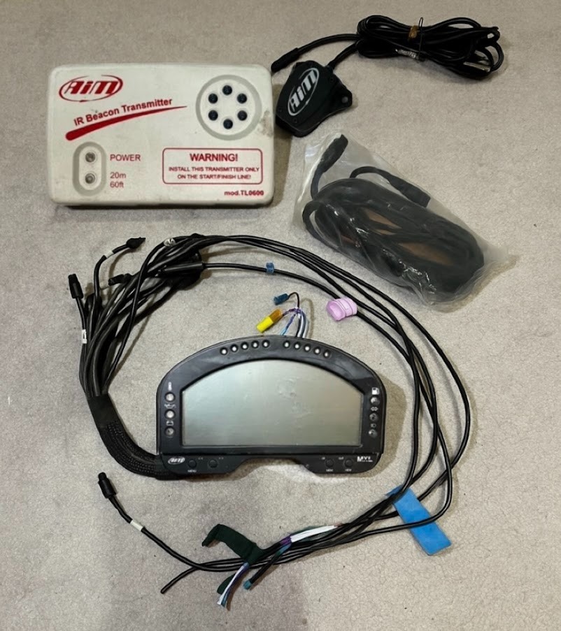 AiM MXL Pista Data Logger Acquisition System Dash Display
