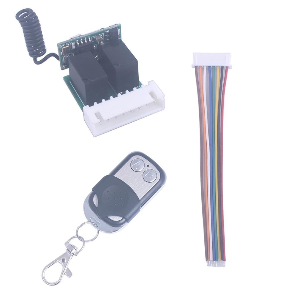 Mini 3.7V-12V 5V 6V 2 Channel Relay Remote Switch Wireless Remote Control Lea...