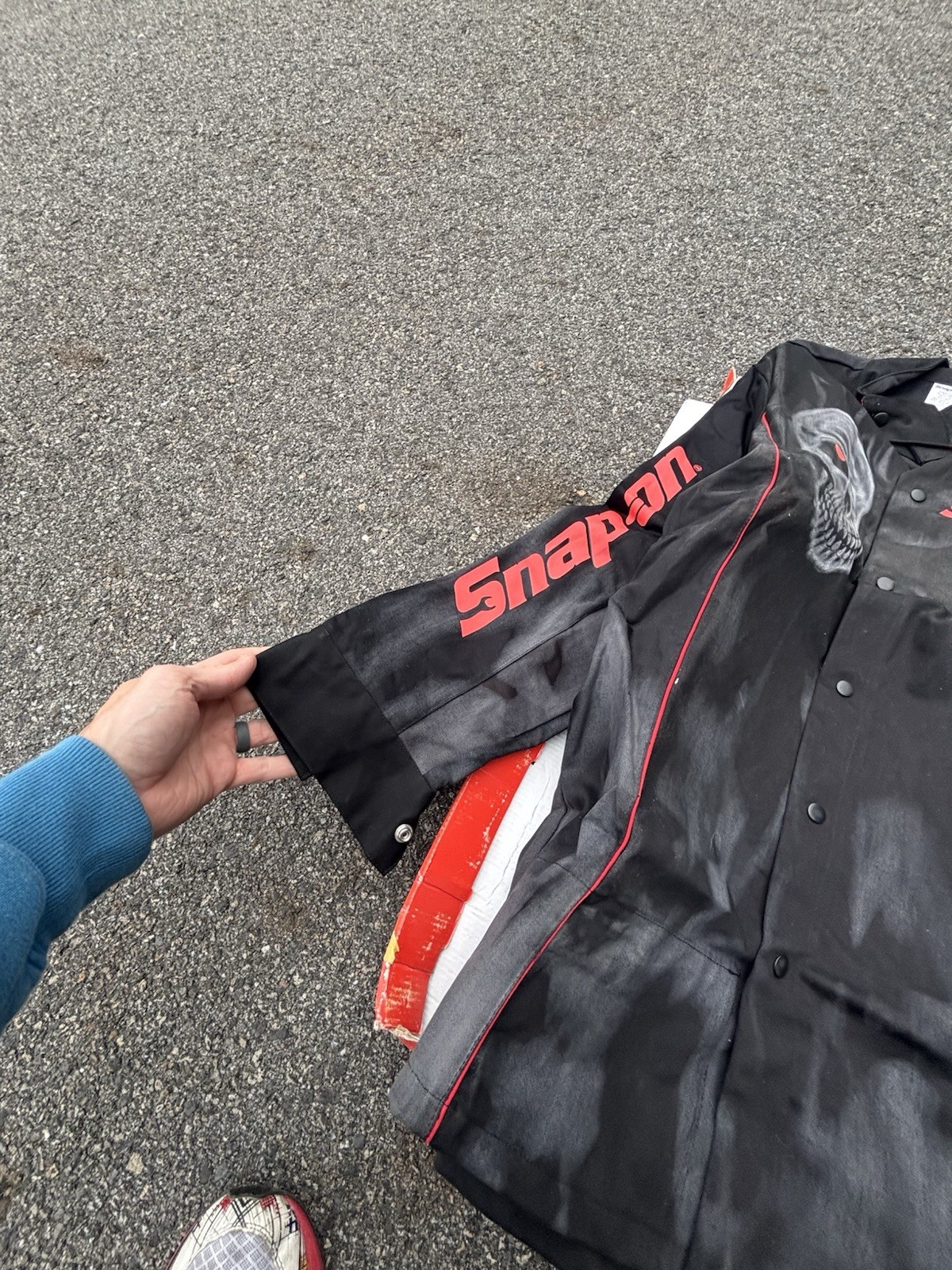 Snap On Tools NEW WELDJACKETXL Skull Welding Jacket Black with Skull XTRA LARGE