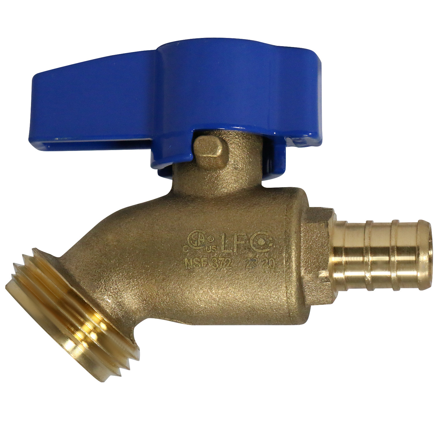 100 Pack  XFITTING 1/2" Pex B Hose Bibb No kink, 1/2" Pex Sillcock, Garden Valve