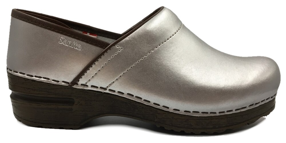 Sanita 'Izabella' Professional Clogs in Silver (Art:457006) - Work Clogs