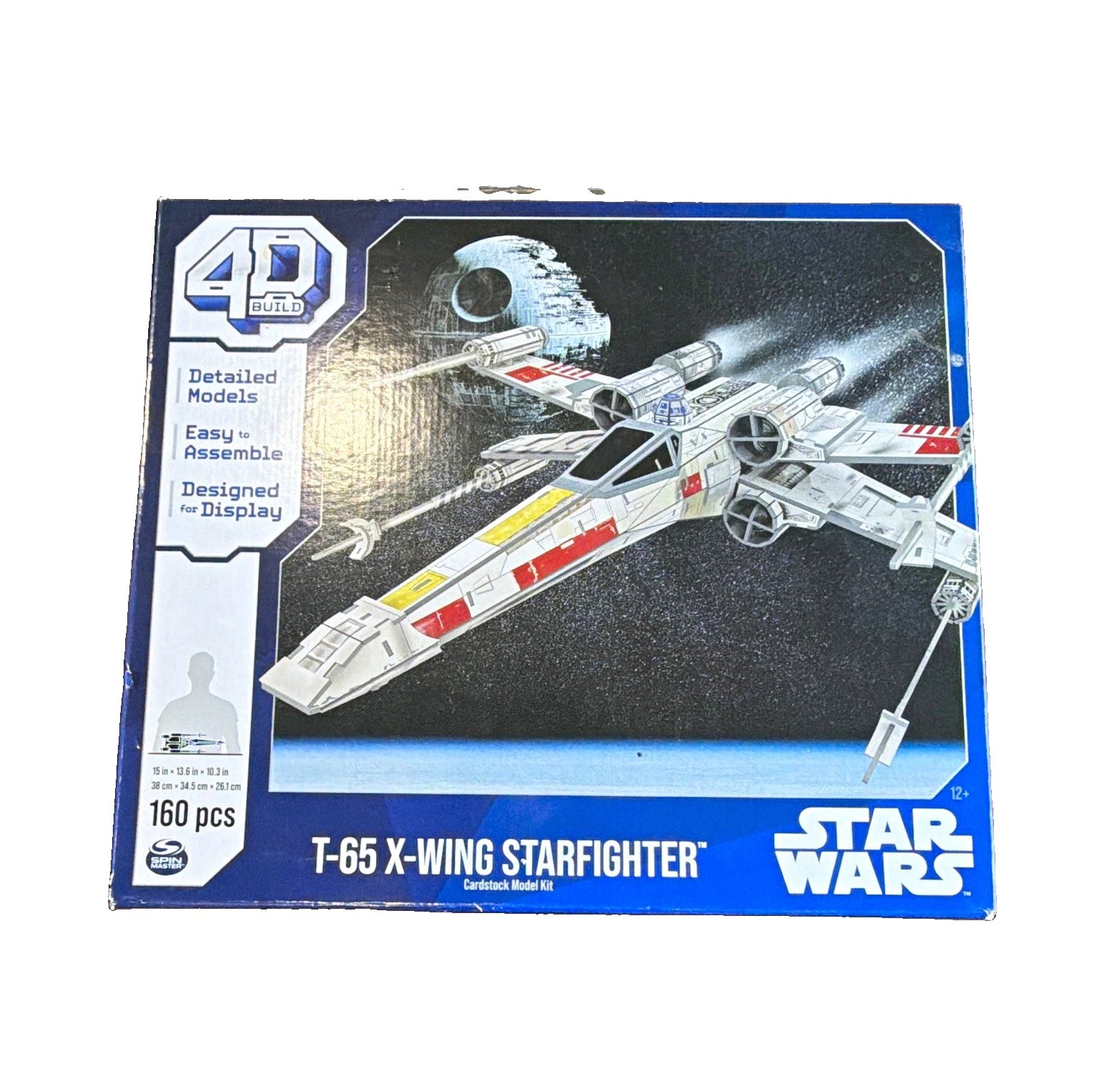4D Build Star Wars T-65 X-Wing Starfighter Cardstock Kit 160 pcs w/ Stand
