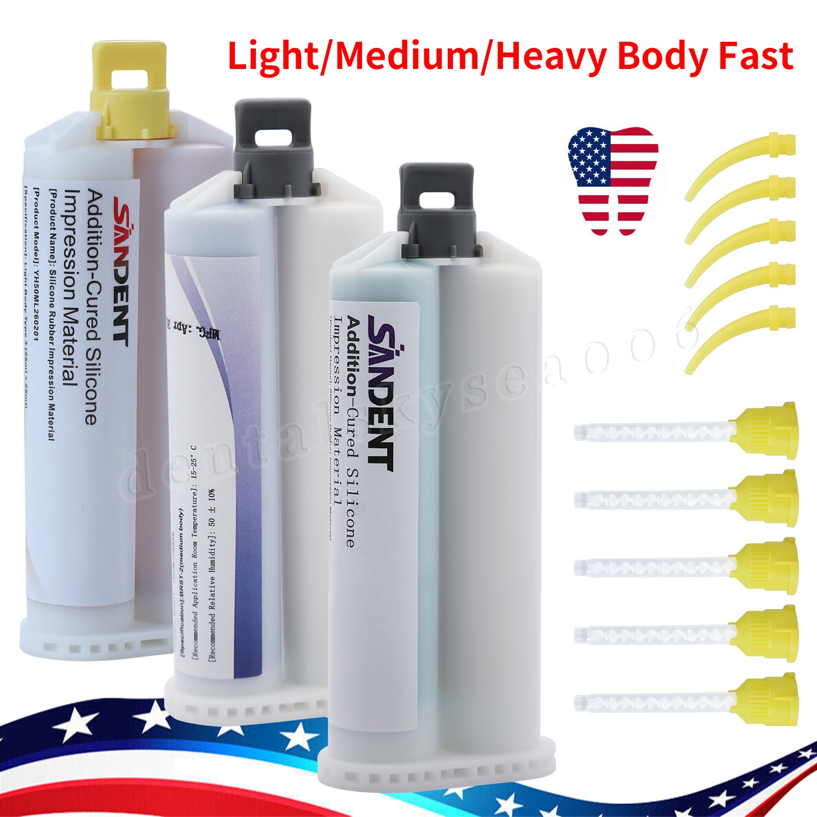 Dental VPS Impression Material Light/Medium Body / Heavy Body - Fast Set