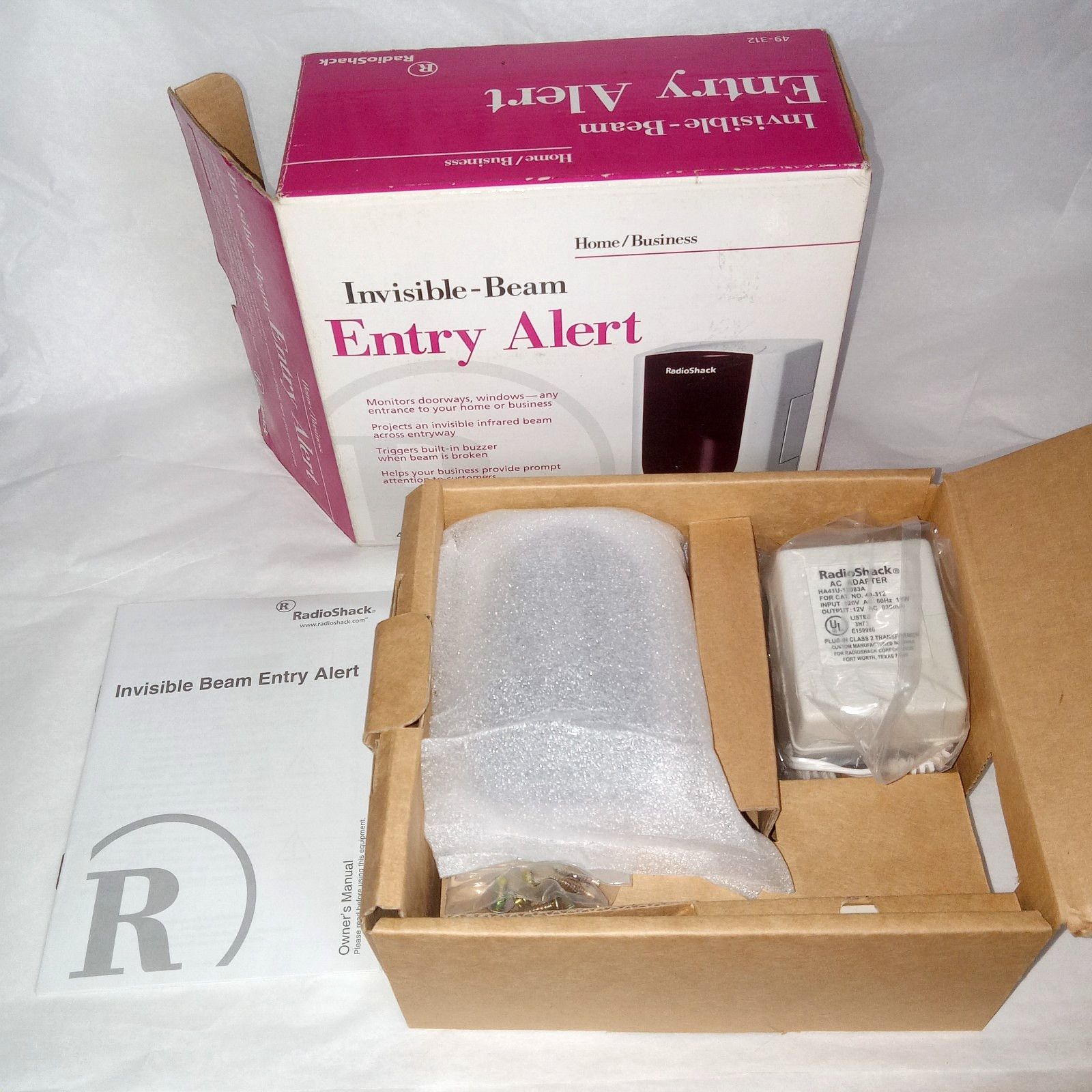 Radio Shack Invisible Beam Entry Alert 49-312 Unused Open Box
