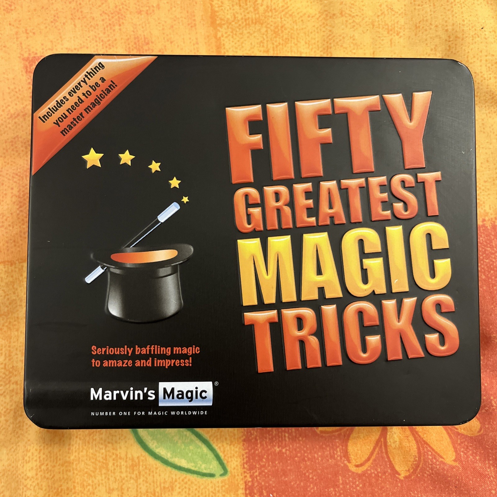 Marvin’s Fifty Greatest Magic Tricks By Marvin’s Magic In Original Tin Case