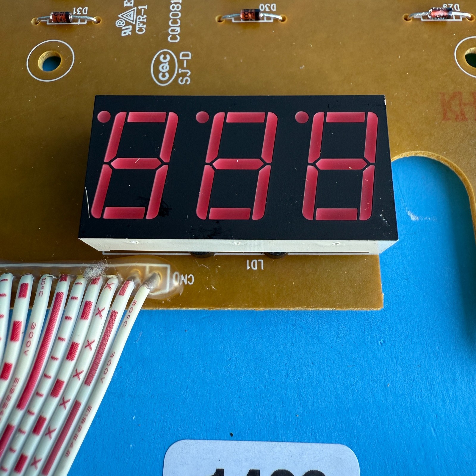 M-AUDIO Oxygen 49 MIDI Keyboard Part: Display & Transpose Buttons Circuit Board