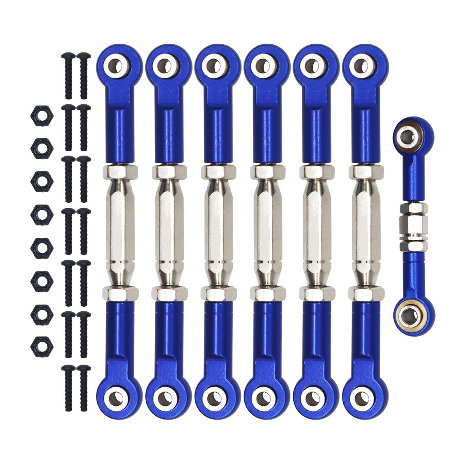 Aluminum Adjustable Turnbuckles Camber Link Upgrade Parts for Traxxas Blue