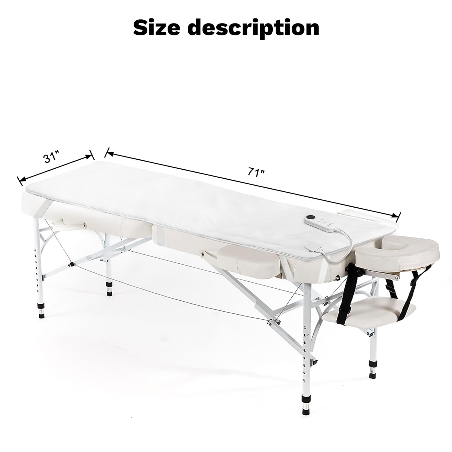 Massage Table Warmer Heating Pad Professional SPA Massage Bed Warmer with 8 Time