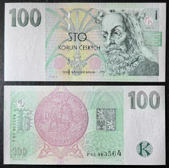 Czech Republic 100 Korun 1997 P 18 NEW UNC Banknote
