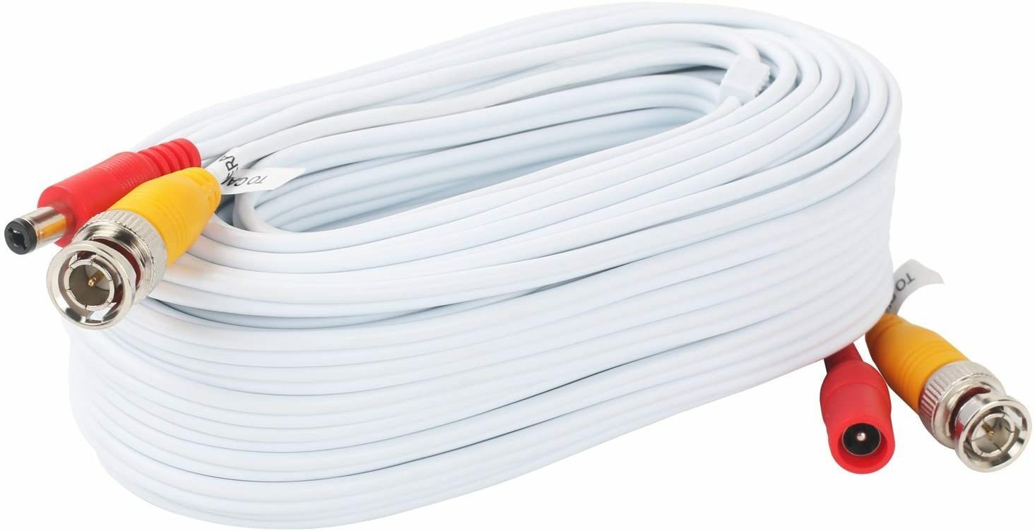65ft BNC Extension Power Cord Cable For Samsung Wisenet SDC-89440BFN Camera