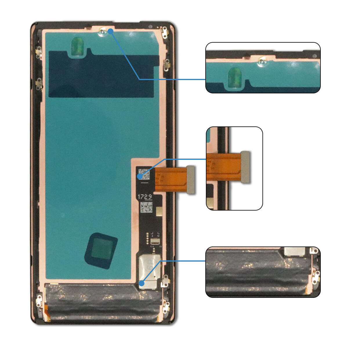 For Google Pixel 7 Pro / Pixel 6 / Pixel 6 Pro LCD OLED Display Digitizer Screen
