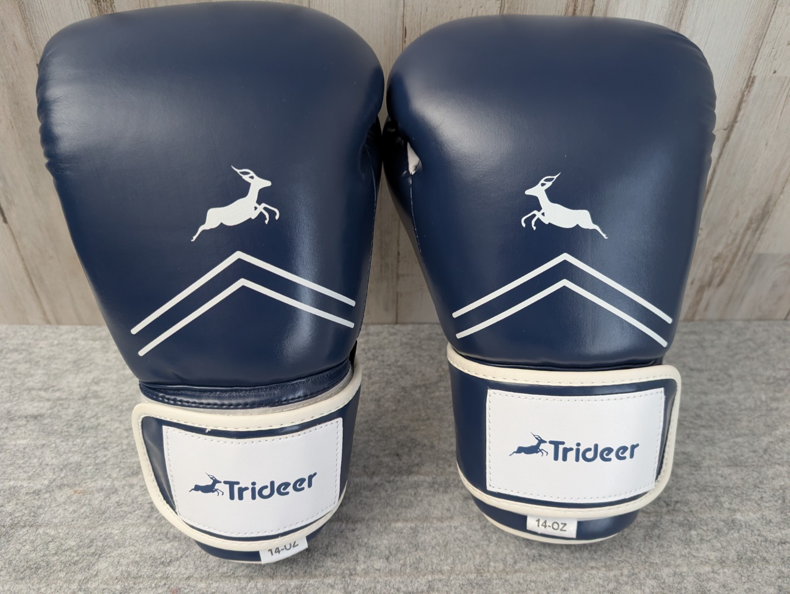 Trideer Boxing Gloves Professional Grade 14oz Blue Kickbox Sparring Training NEW