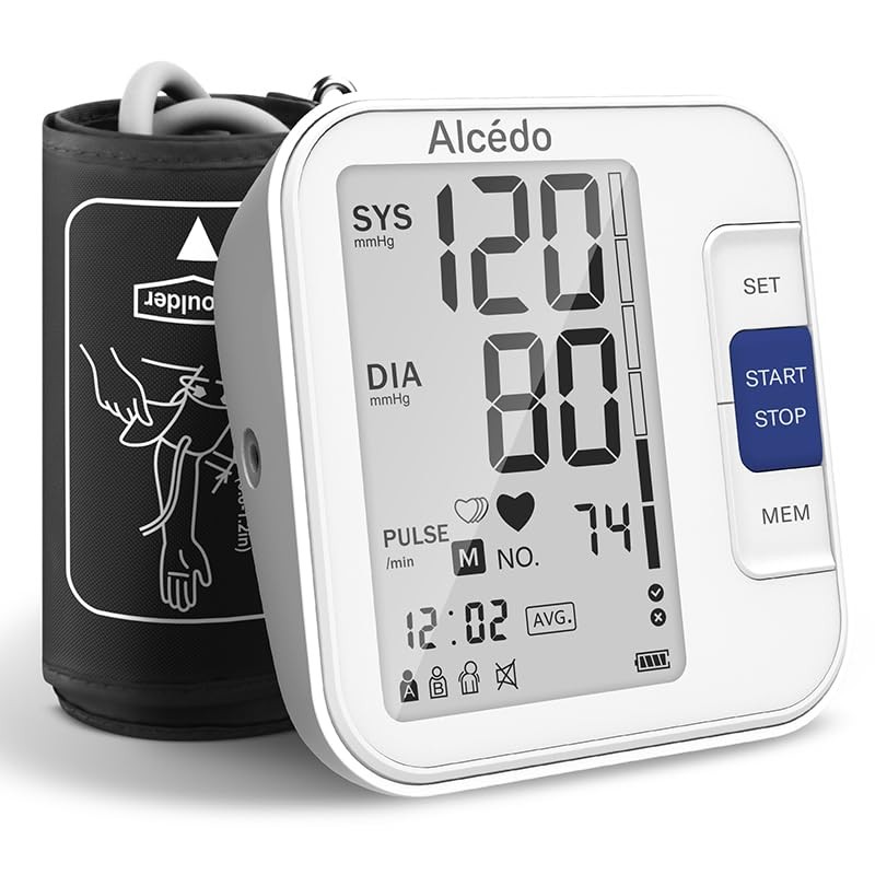 Alcedo Blood Pressure Monitor for Home Use, Automatic 1 Count (Pack of 1)
