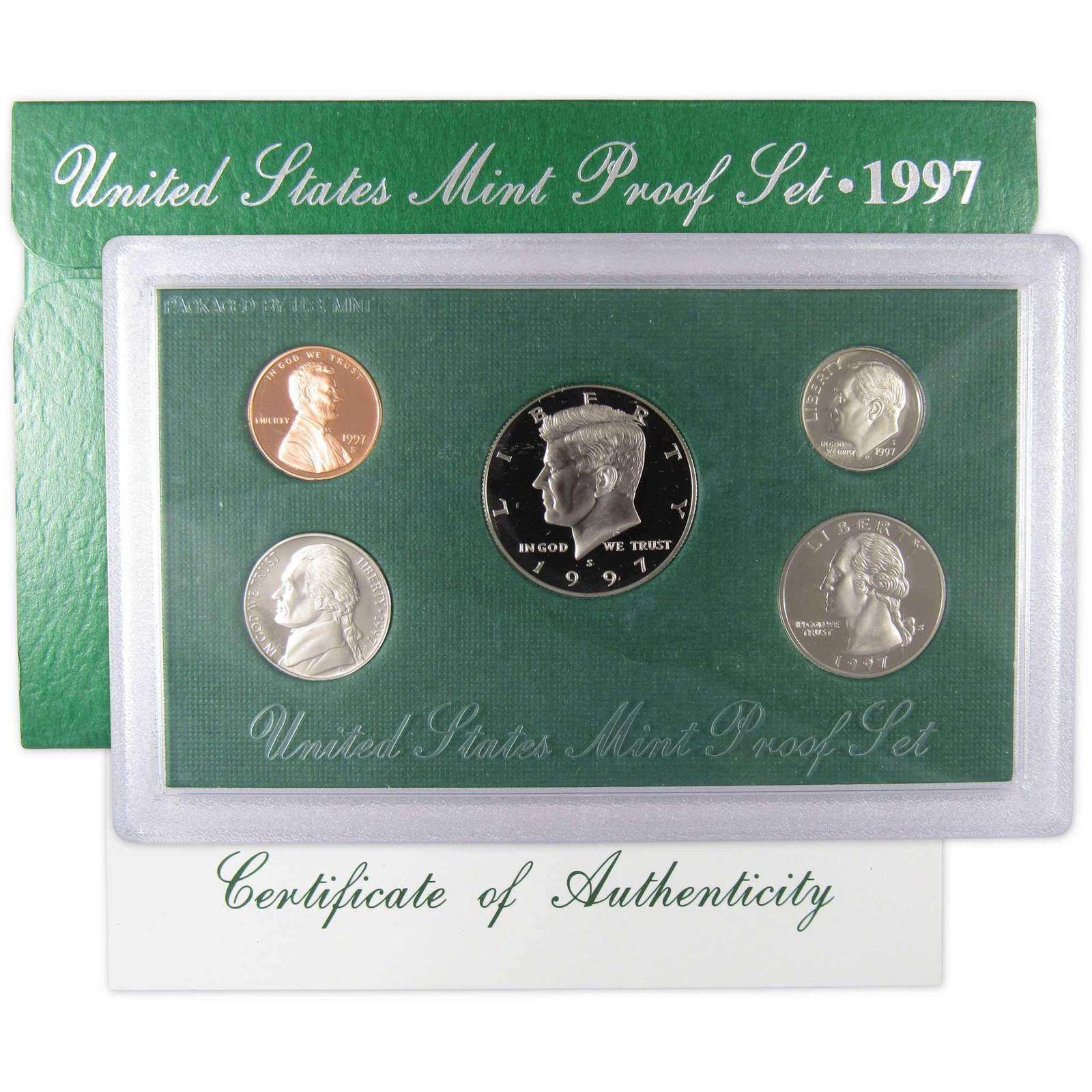 1997 Clad Proof Set U.S. Mint Original Government Packaging OGP COA